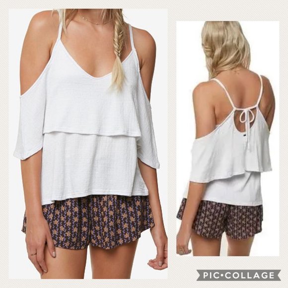 O'Neill Tops - O'Neill XL Jupiter Cold Off Shoulder Tank Top